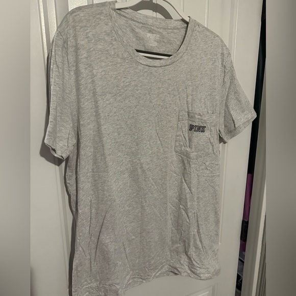 Victoria’s Secret Pink Pocket Plaid T-shirt - Picture 4 of 5